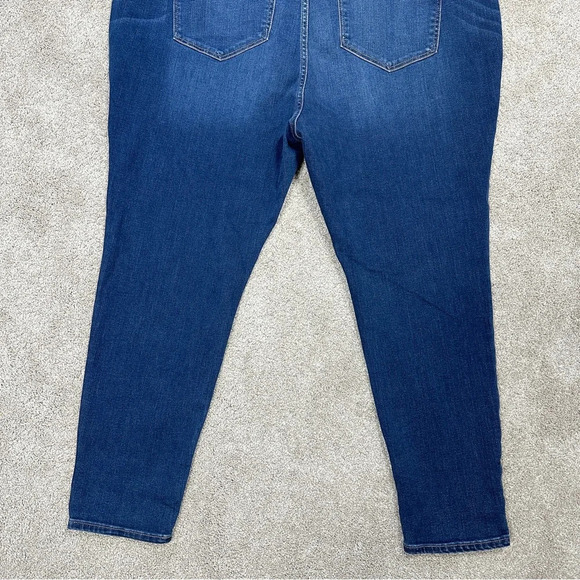 Madewell Roadtripper Jeans Skinny Leg High-Rise Blue Plus Size 37P - Picture 7 of 16